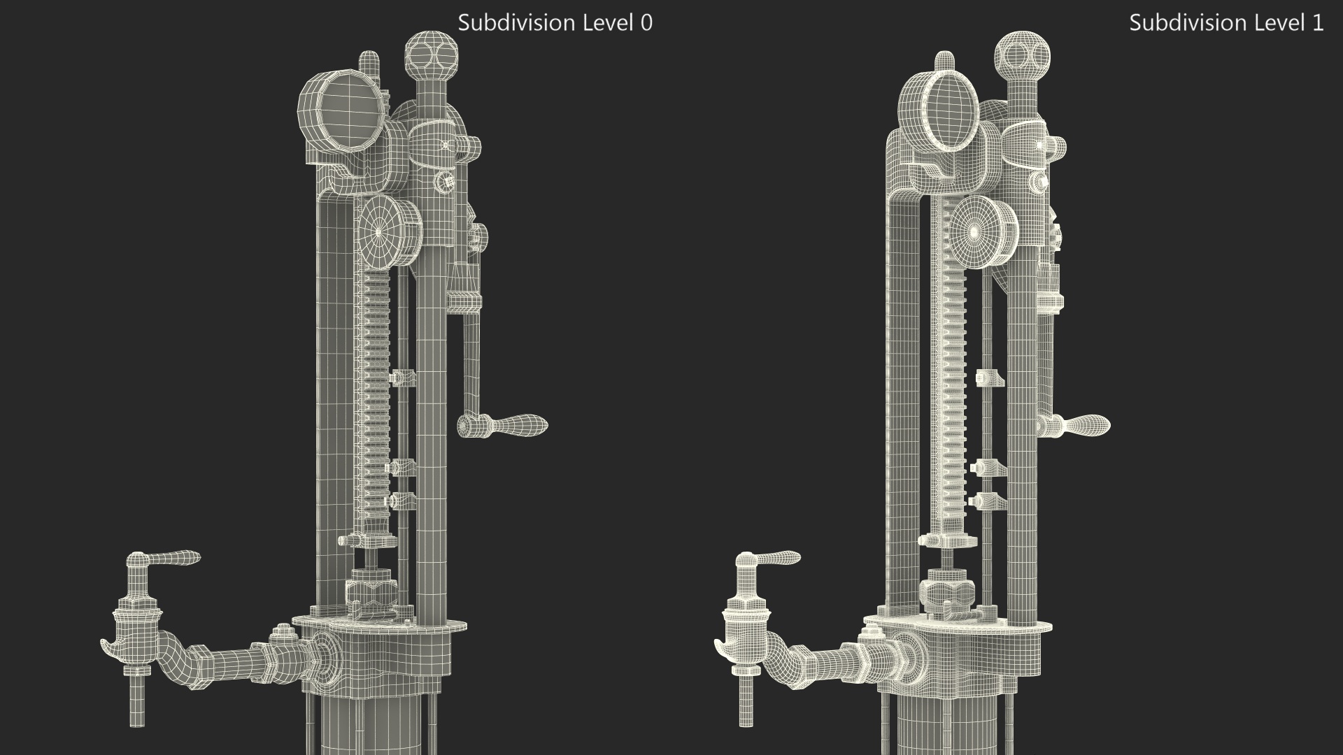 Retro Self Measuring Gas Pump 3D model