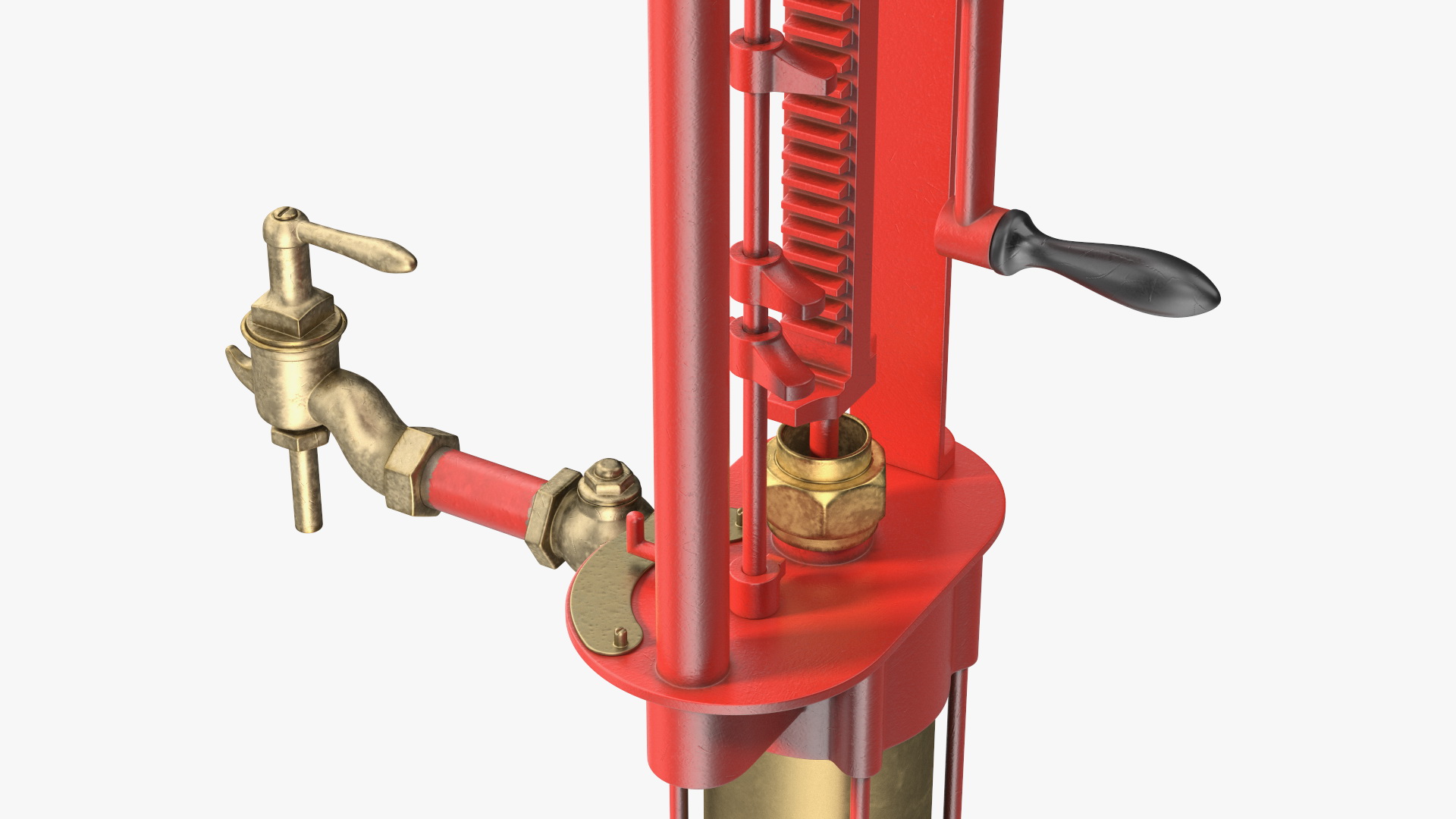 Retro Self Measuring Gas Pump 3D model