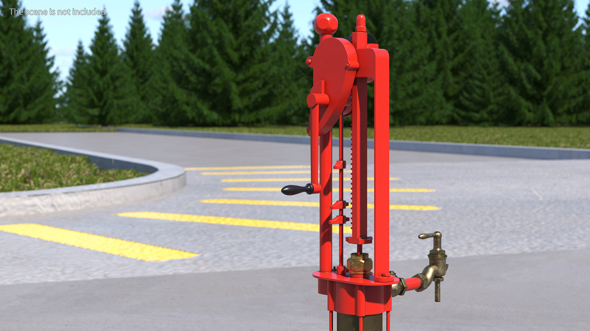 Retro Self Measuring Gas Pump 3D model