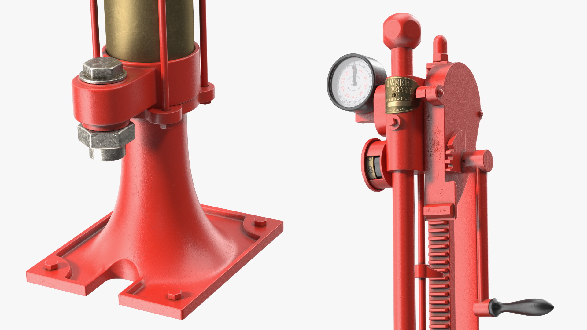 Retro Self Measuring Gas Pump 3D model