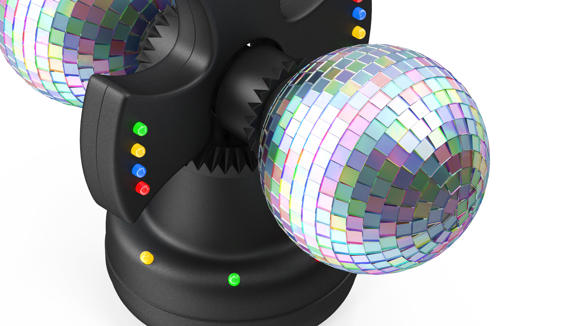 Twin Disco Mirror Ball Switched on 3D model