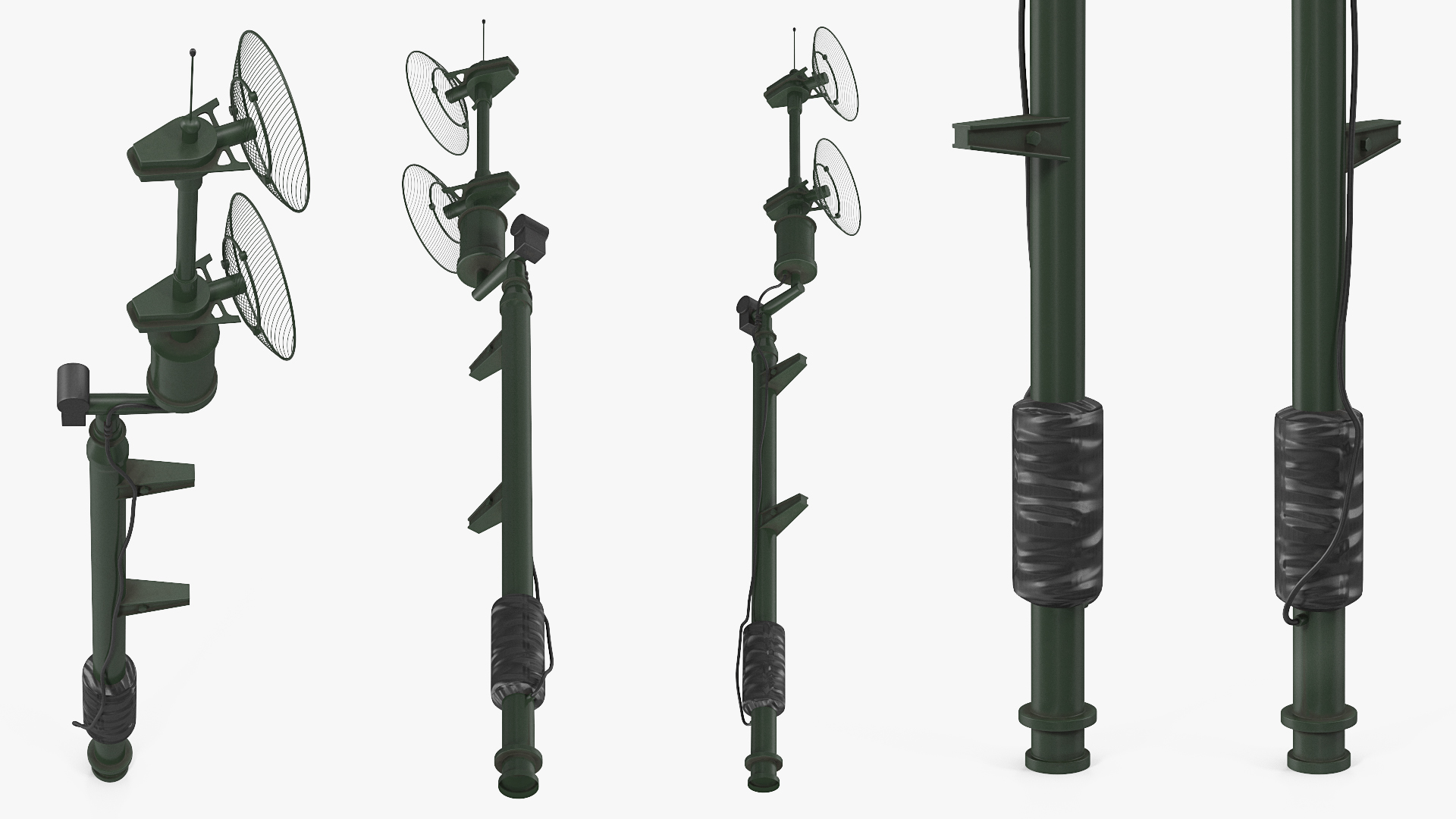 Military Antenna Green 3D