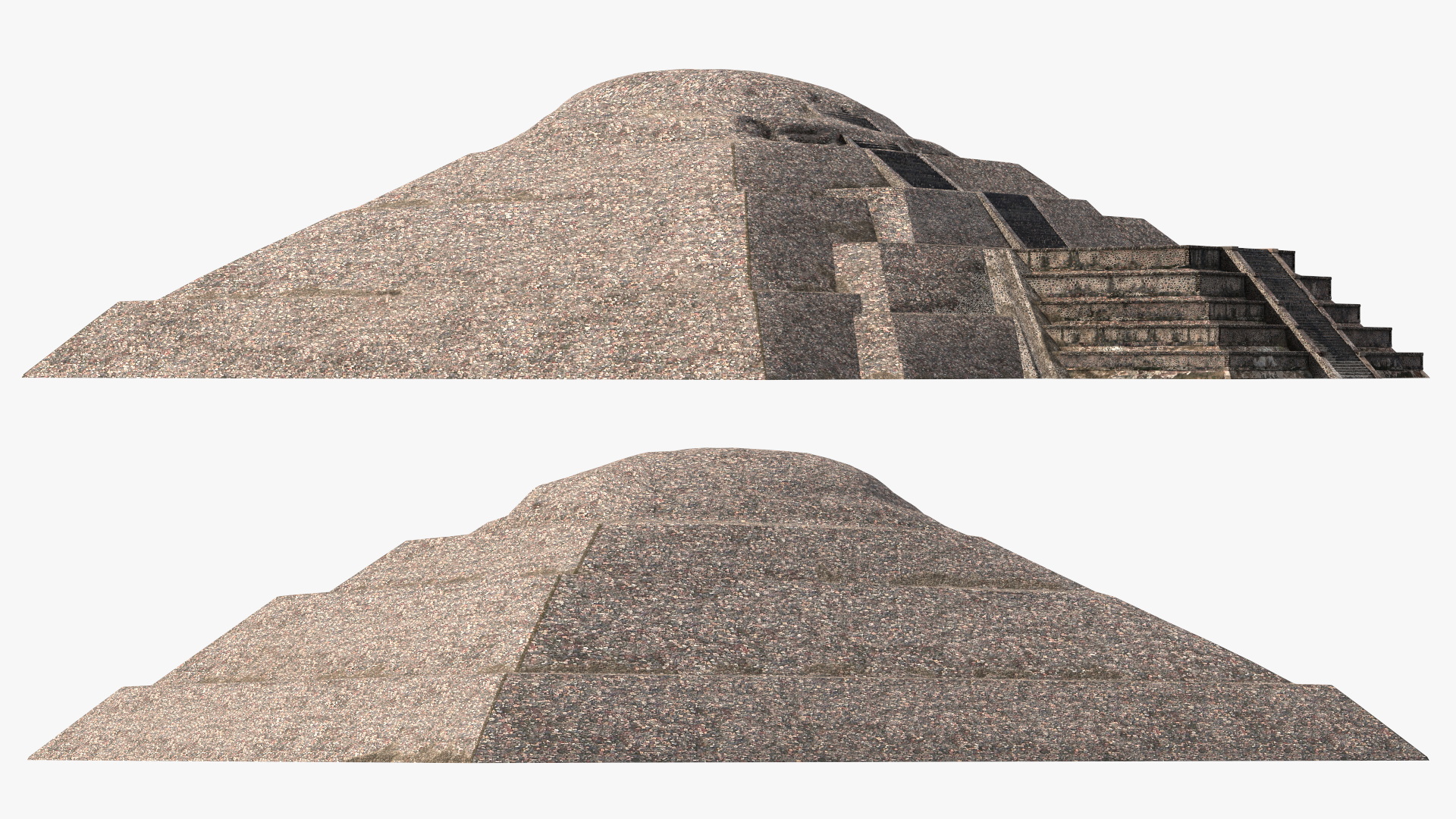 3D Teotihuacan Piramide de la Luna