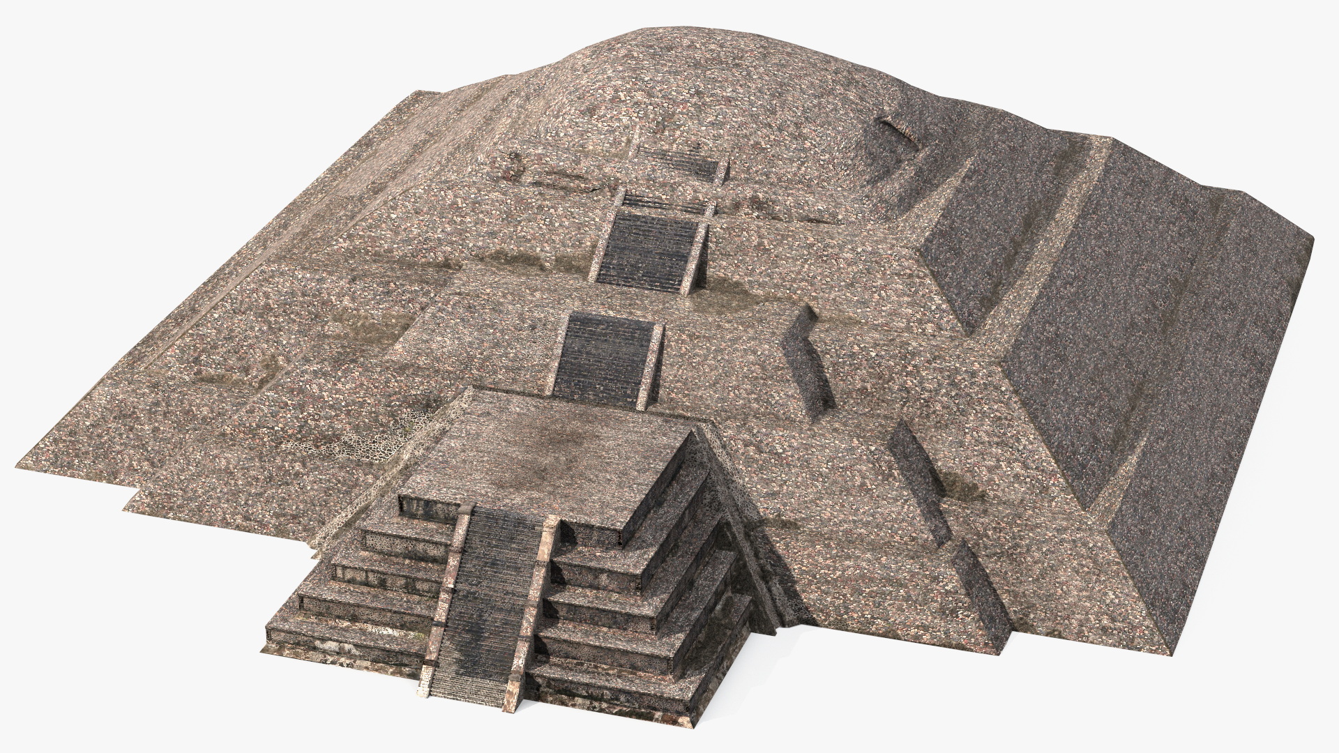 3D Teotihuacan Piramide de la Luna