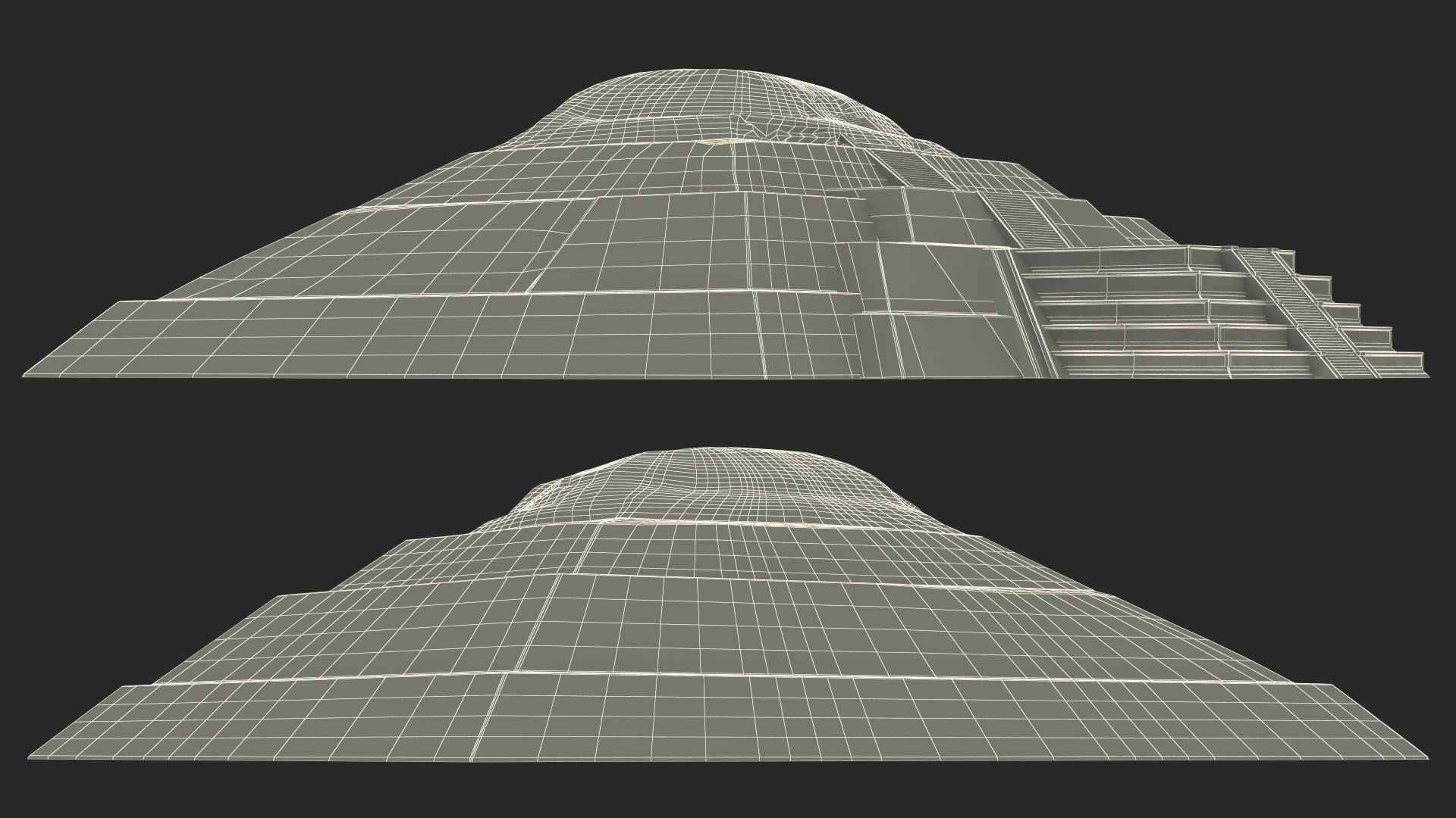 3D Teotihuacan Piramide de la Luna