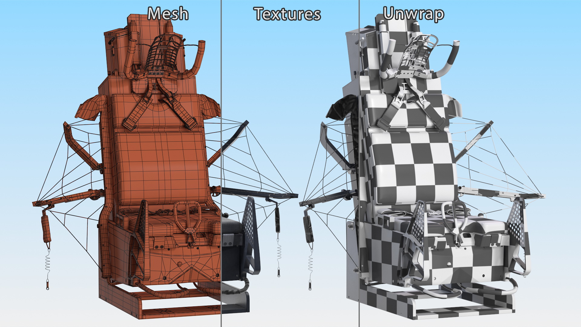 3D model Ejection Seat ACES 5