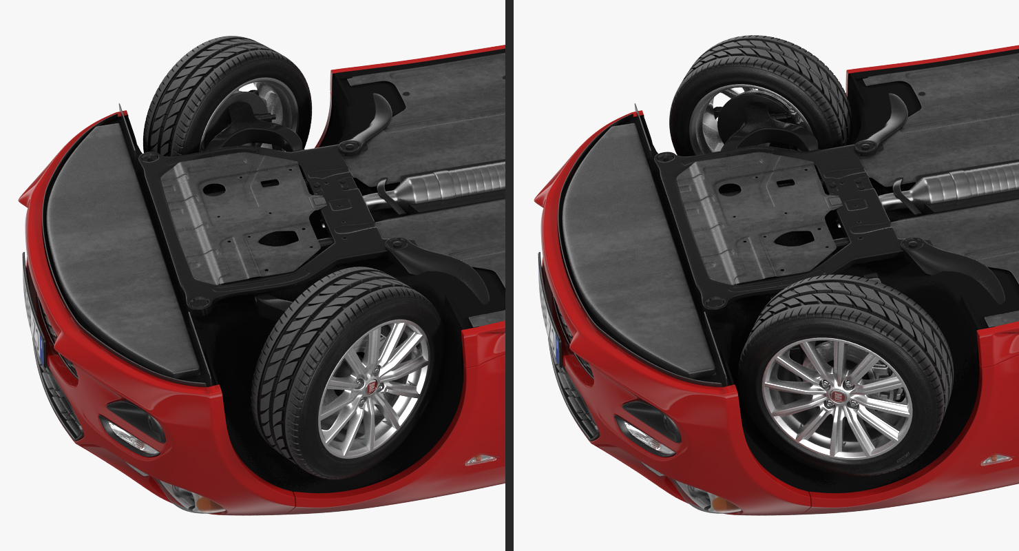 Fiat 124 Spider 2017 Rigged 3D