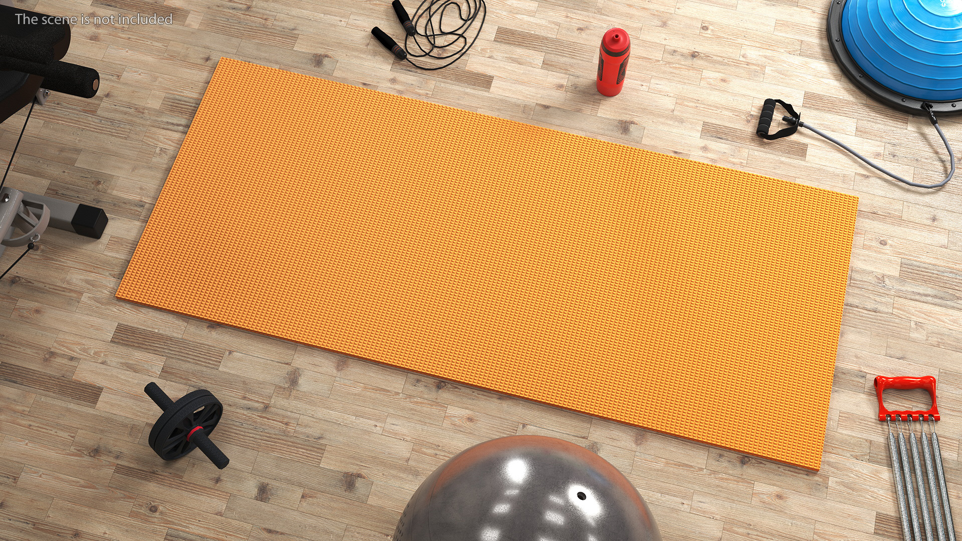 3D Orange Color Yoga Mat