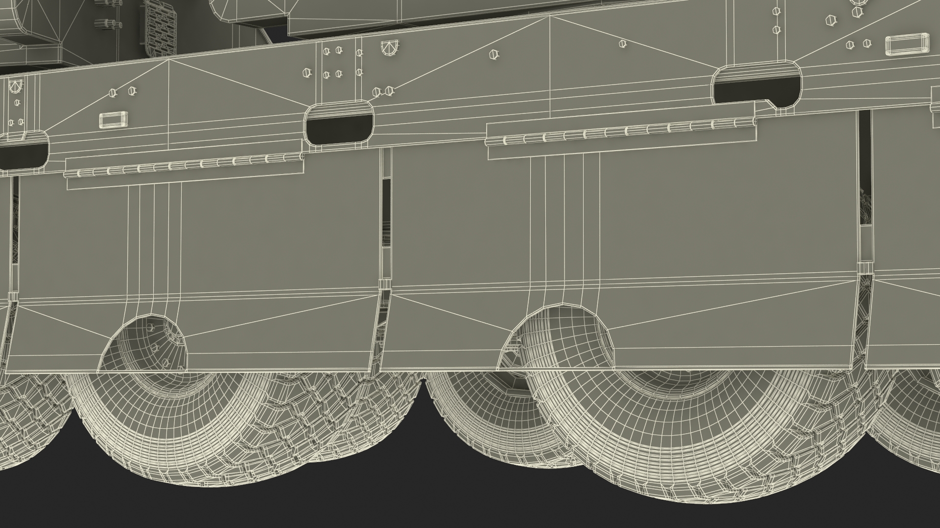 Rocket Launch System Jobaria with Oshkosh Transporter Sand Rigged for Maya 3D model