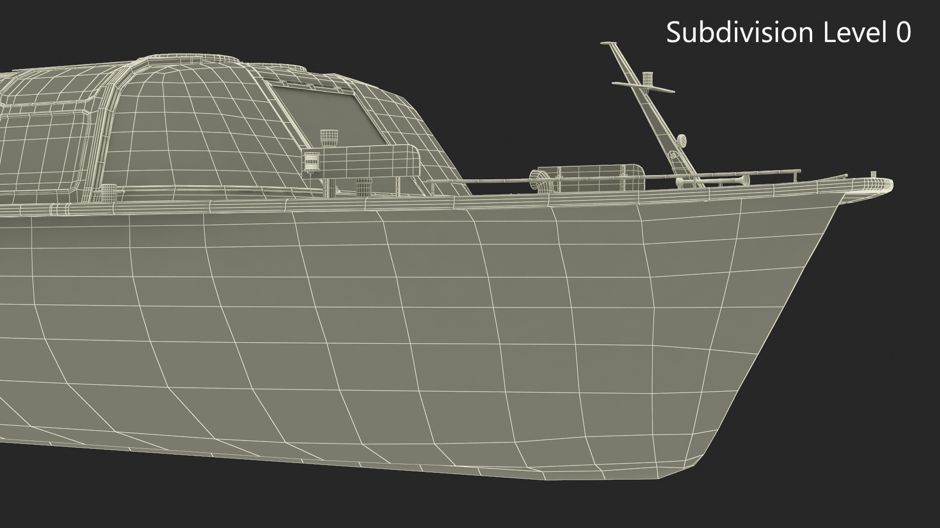 Canal Amsterdam Glass Top Pleasure Boat 3D model