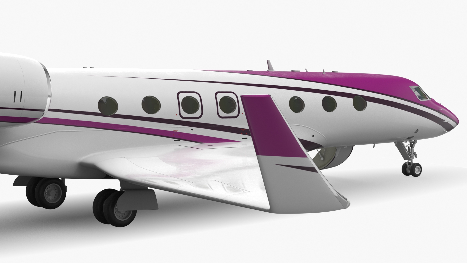 3D Large Business Jet model