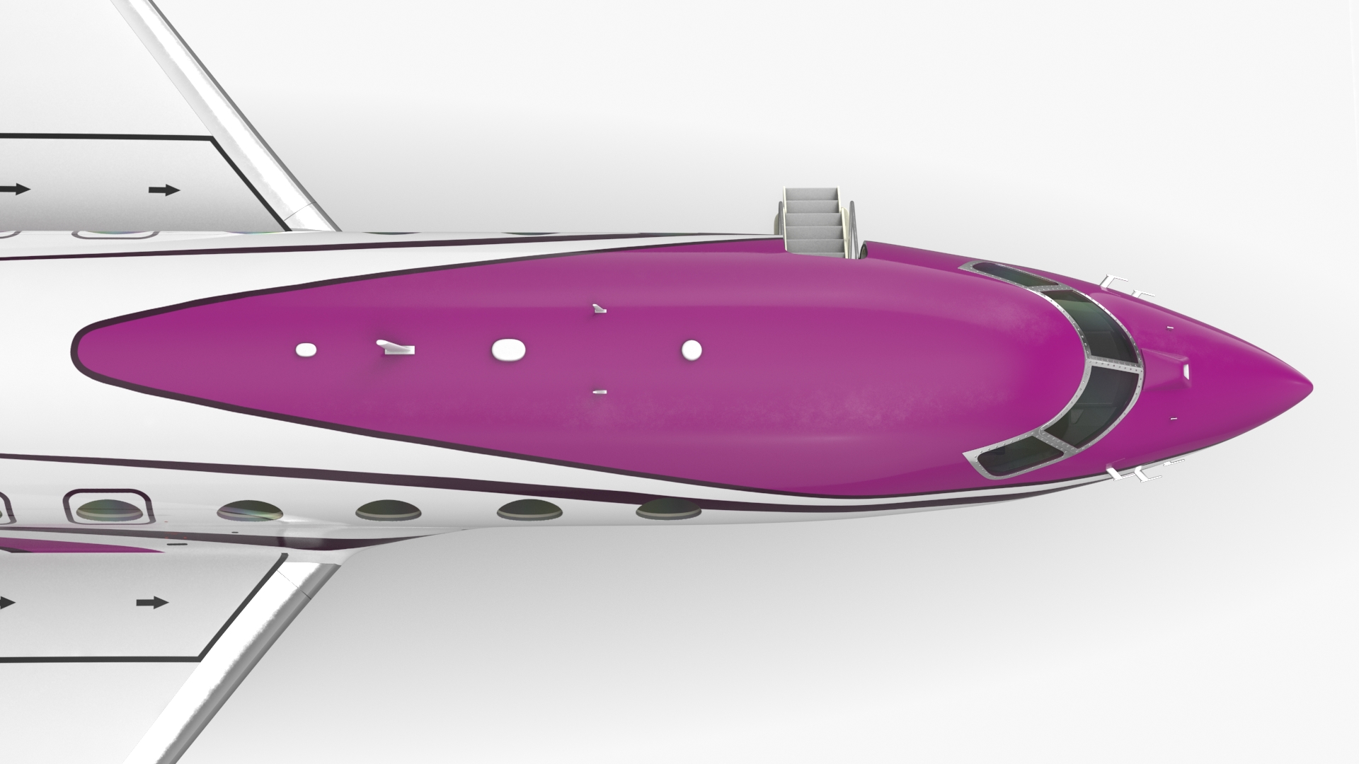 3D Large Business Jet model