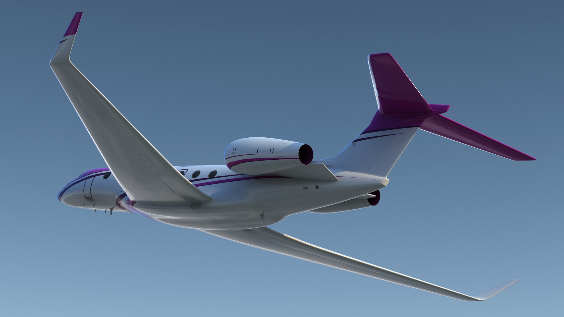 3D Large Business Jet model