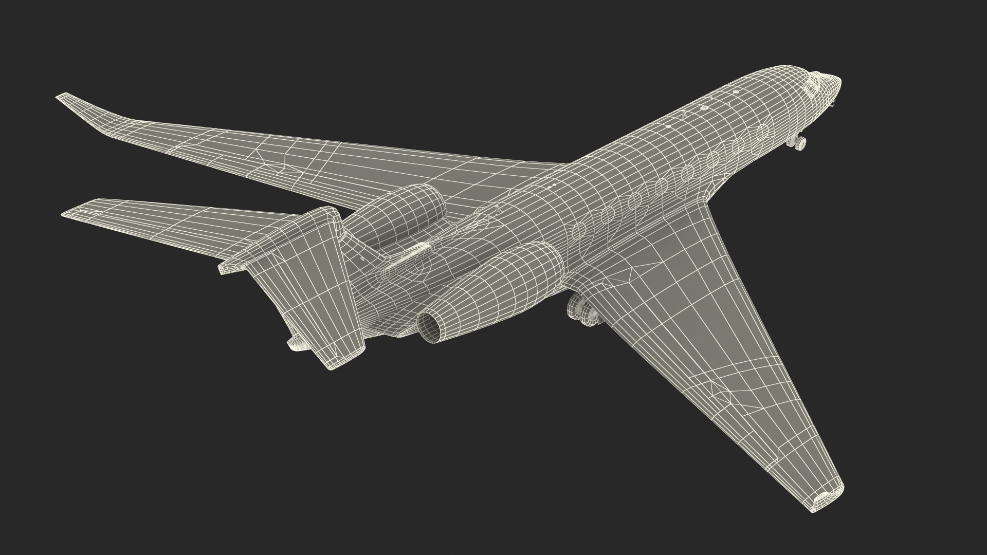 3D Large Business Jet model