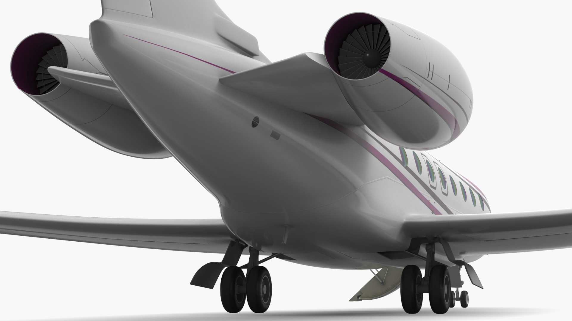 3D Large Business Jet model