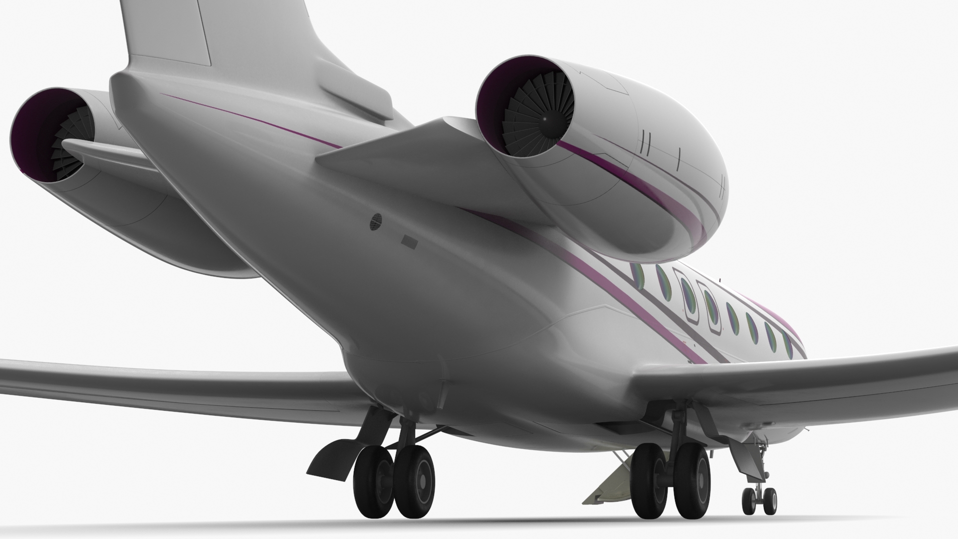 3D Large Business Jet model