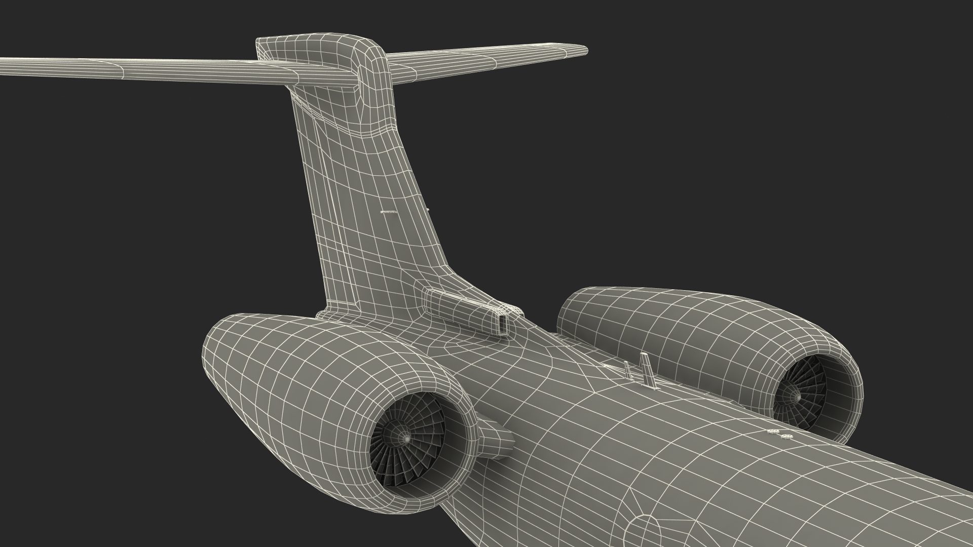 3D Large Business Jet model