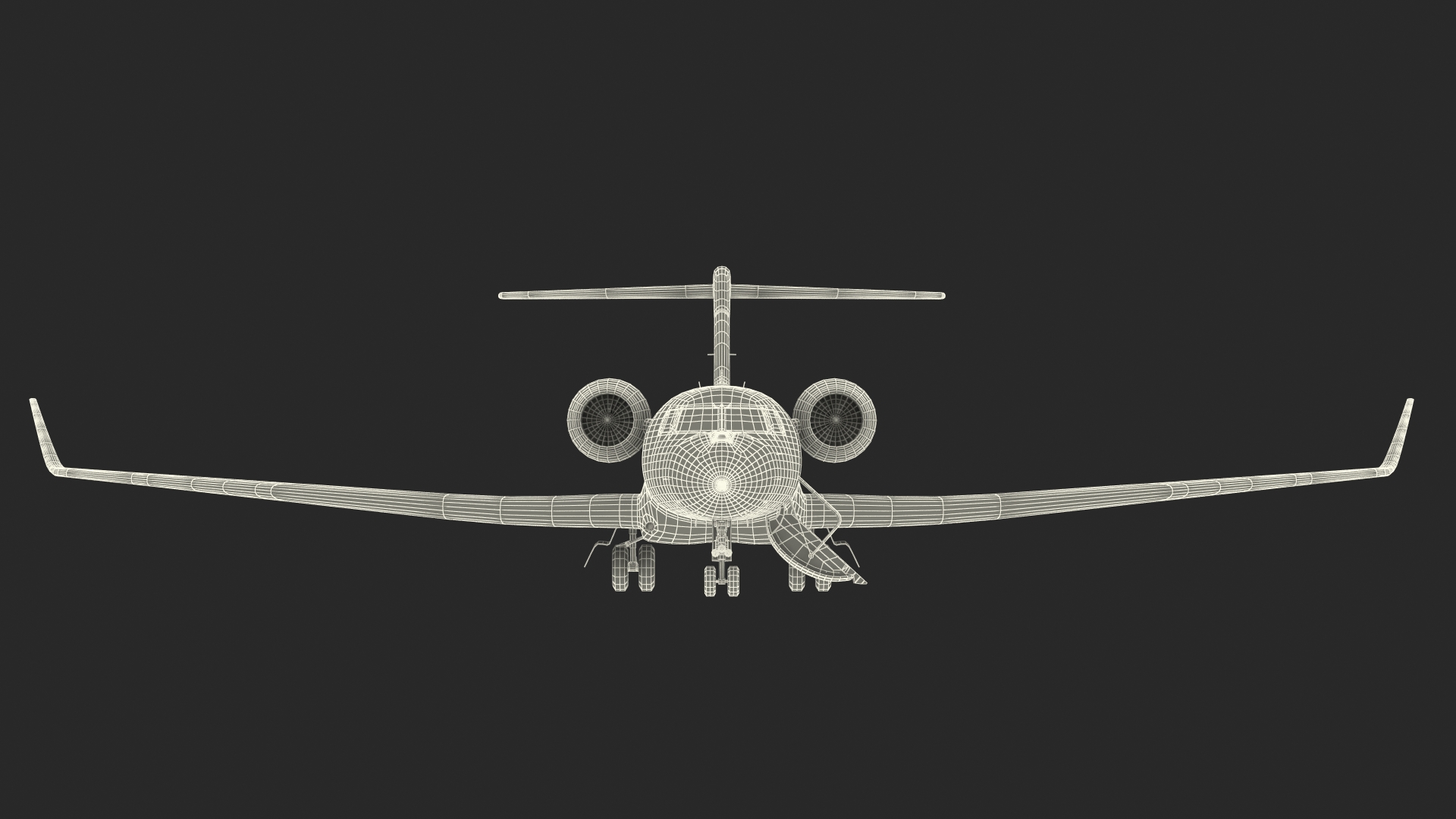 3D Large Business Jet model