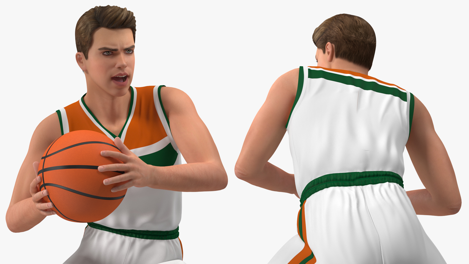 Teenage Boy Playing Pose 3D model