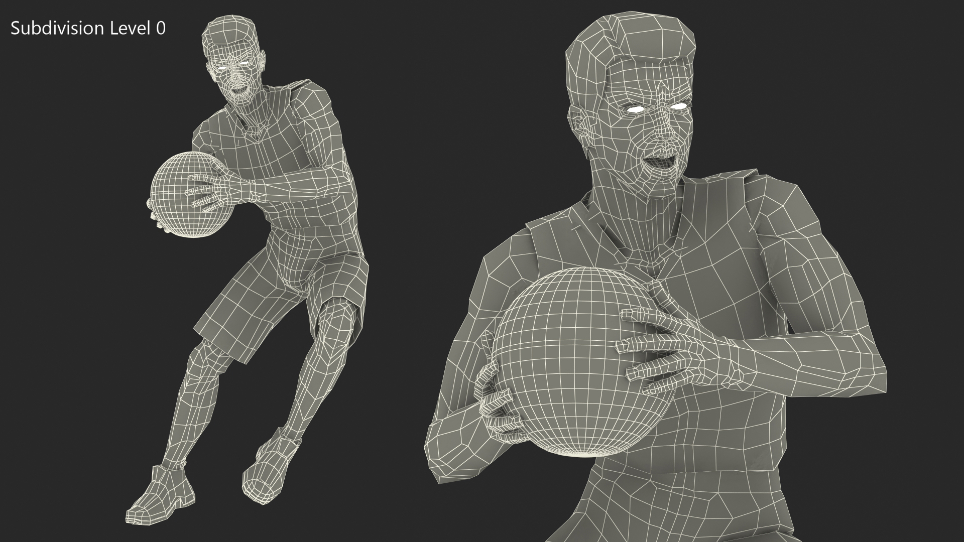 Teenage Boy Playing Pose 3D model