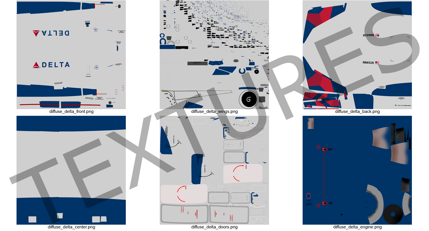 3D model Boeing 737 800 Delta Air Lines