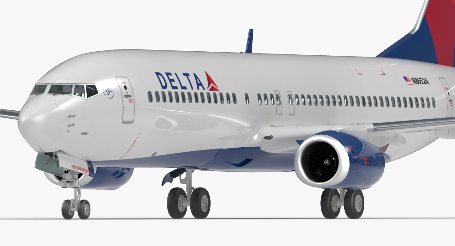 3D model Boeing 737 800 Delta Air Lines