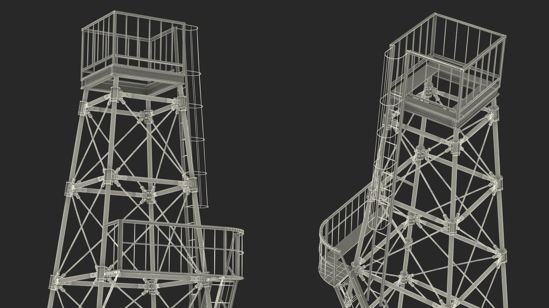 3D model Fire Tower