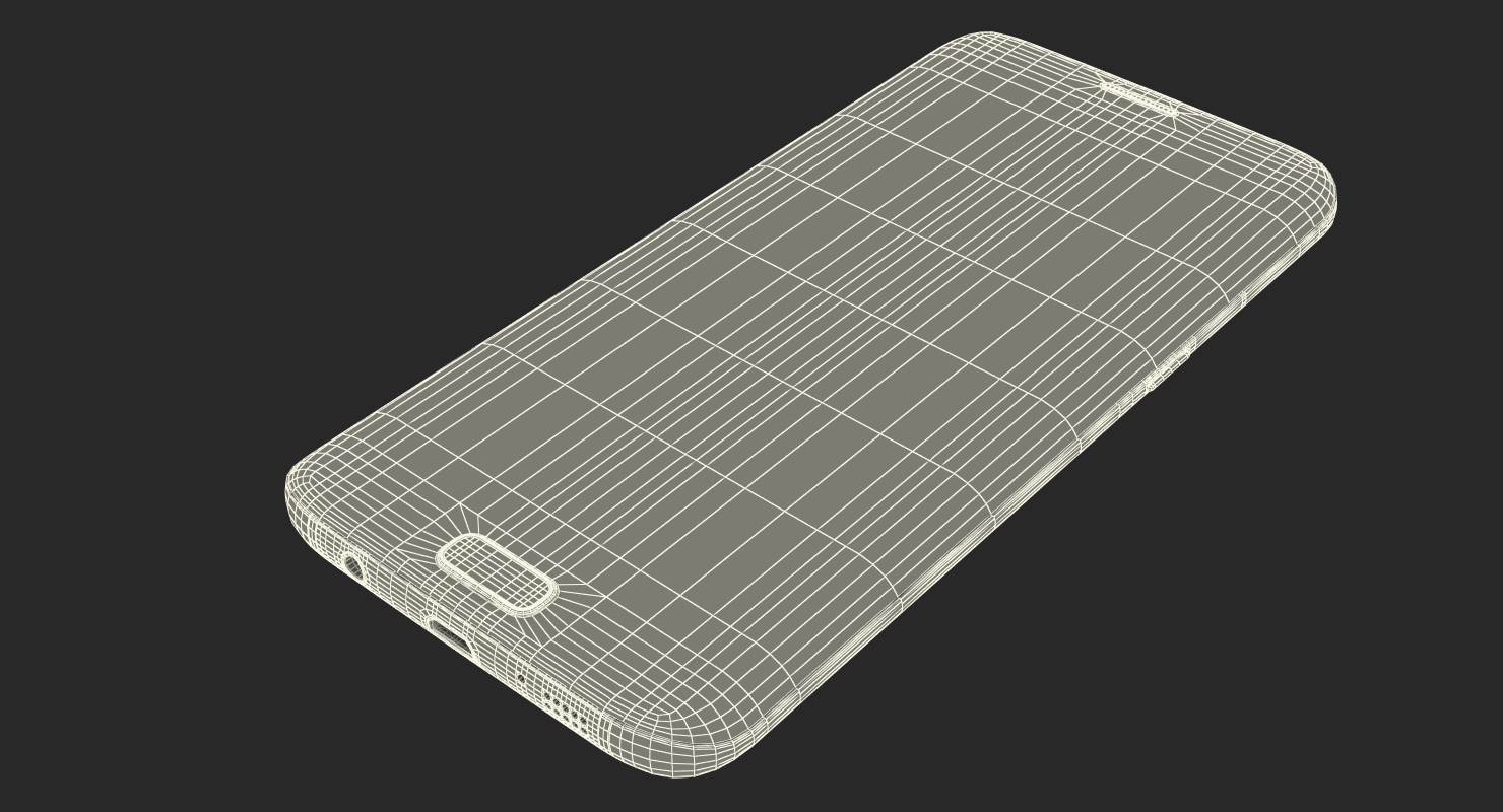 Samsung Galaxy S7 Edge Silver 3D model