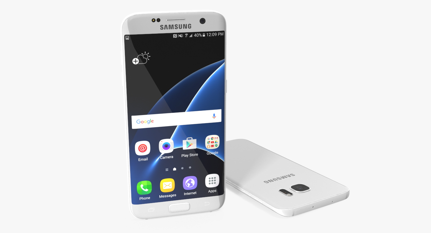 Samsung Galaxy S7 Edge Silver 3D model