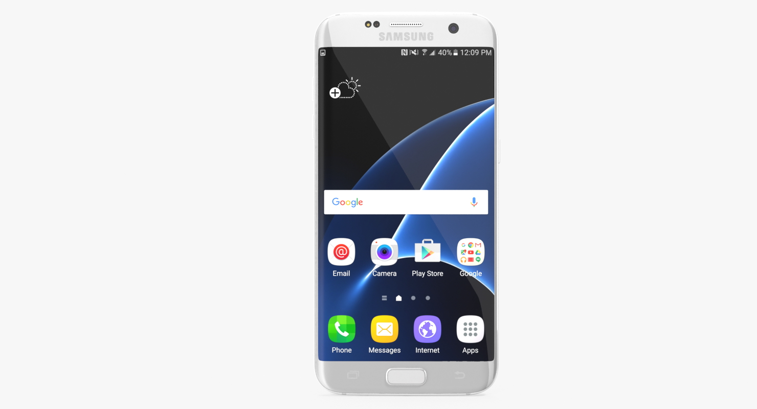 Samsung Galaxy S7 Edge Silver 3D model