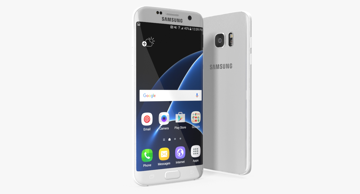 Samsung Galaxy S7 Edge Silver 3D model