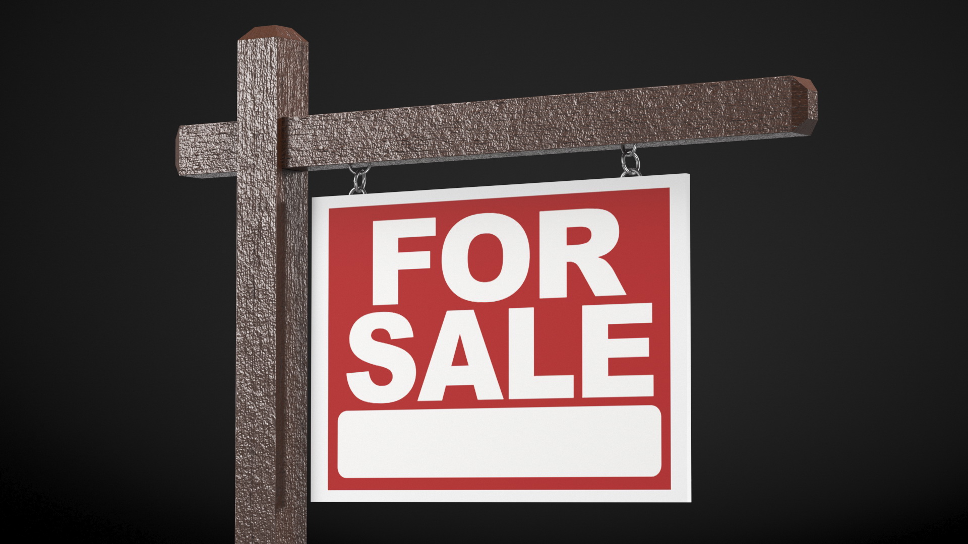 3D For Sale Sign model