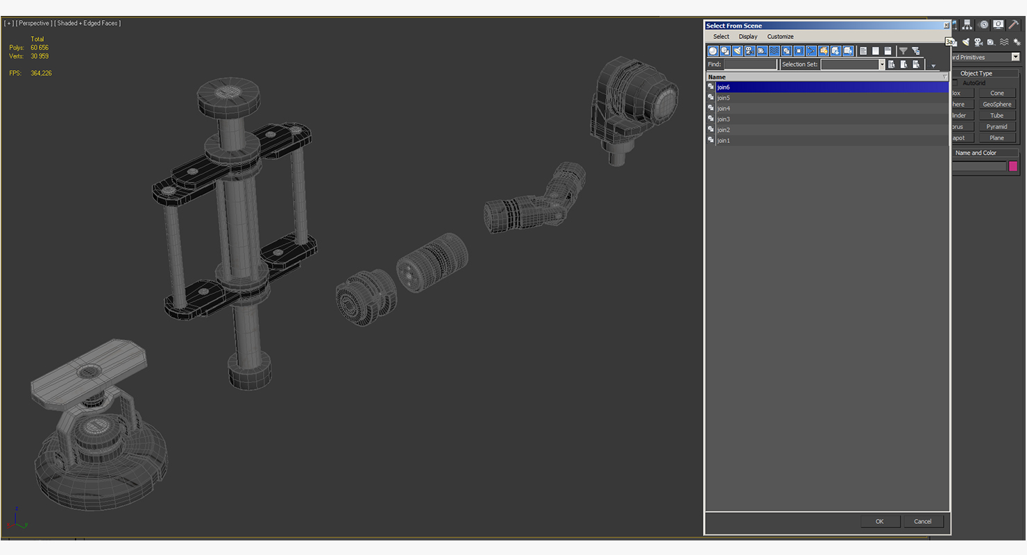 Industrial Painted Joints Set 3D model