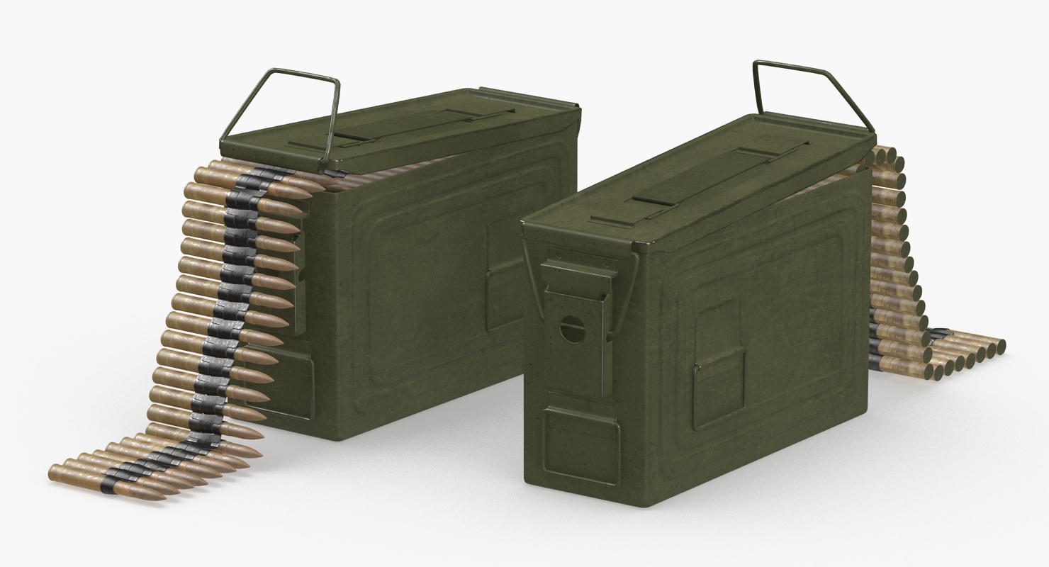 3D Machine Gun Ammunition Box