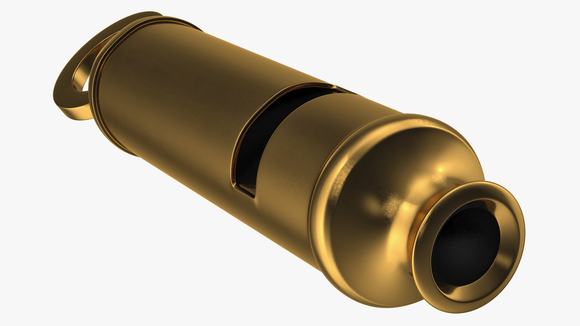 Vintage Metropolitan Brass Whistle 3D model