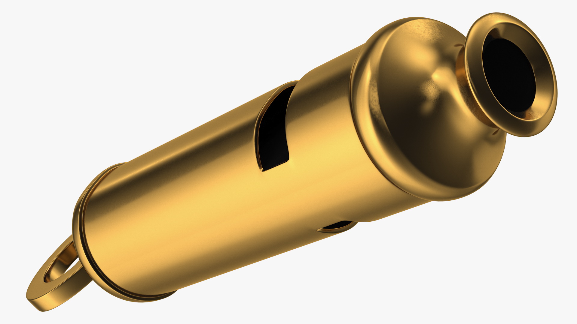 Vintage Metropolitan Brass Whistle 3D model