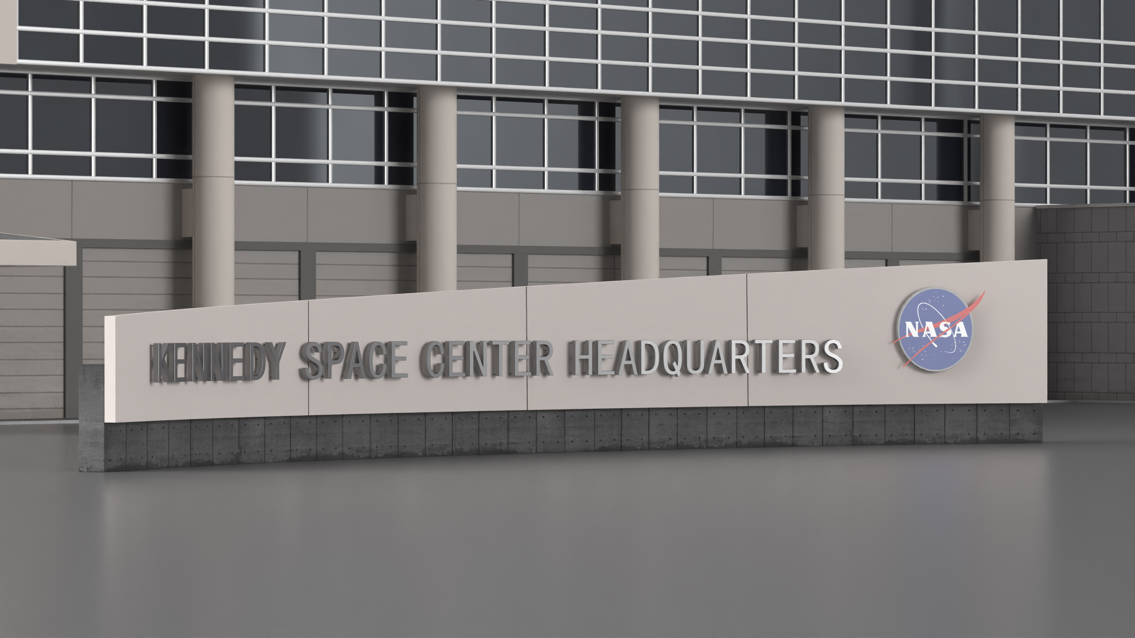 3D Kennedy Space Center NASA Headquarters model