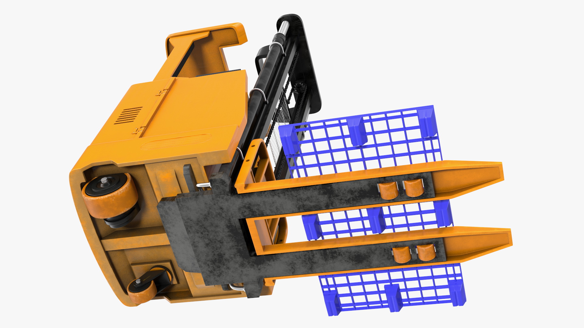 Yale Electric Forklift with Pallet 3D model