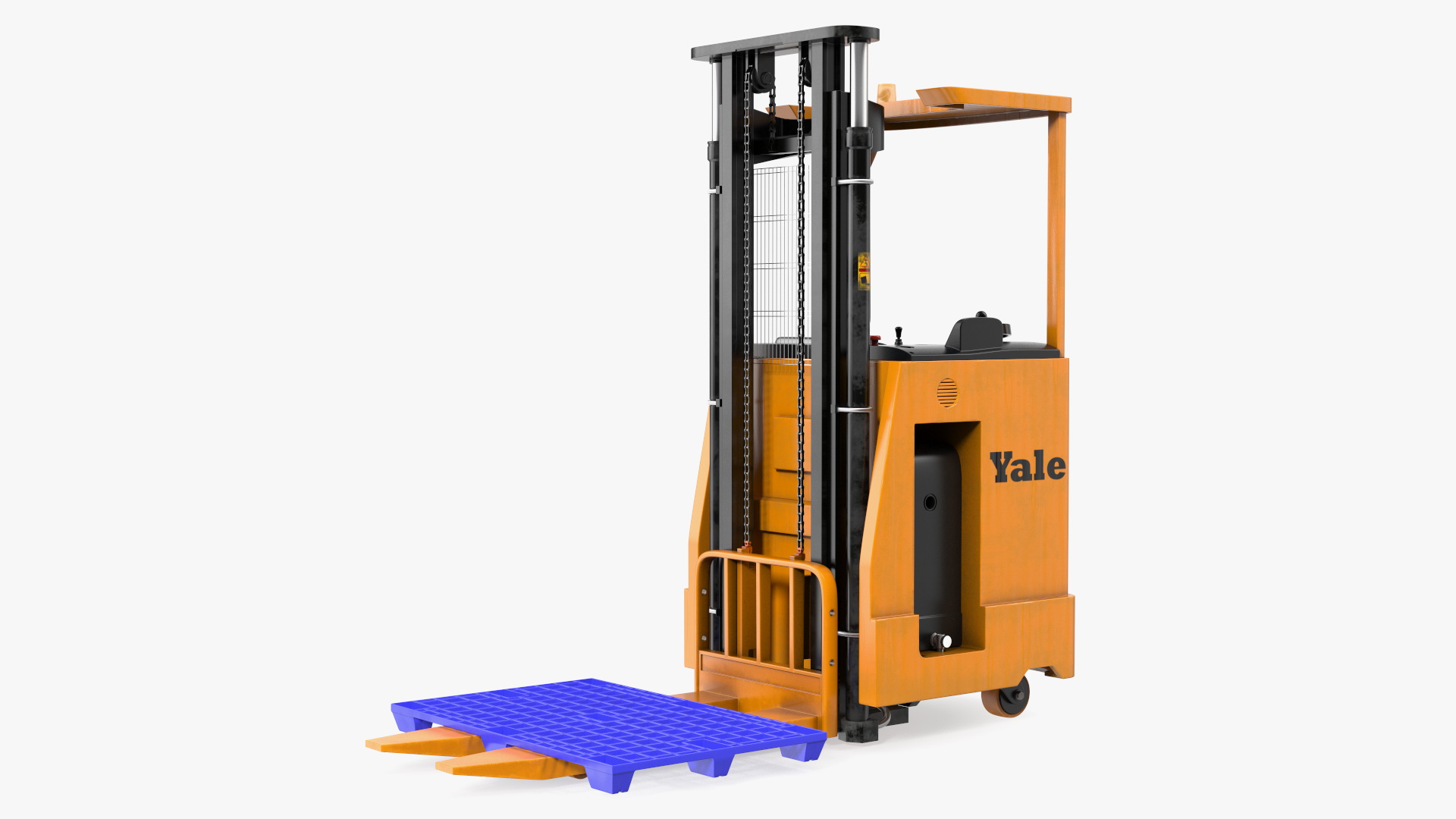 Yale Electric Forklift with Pallet 3D model