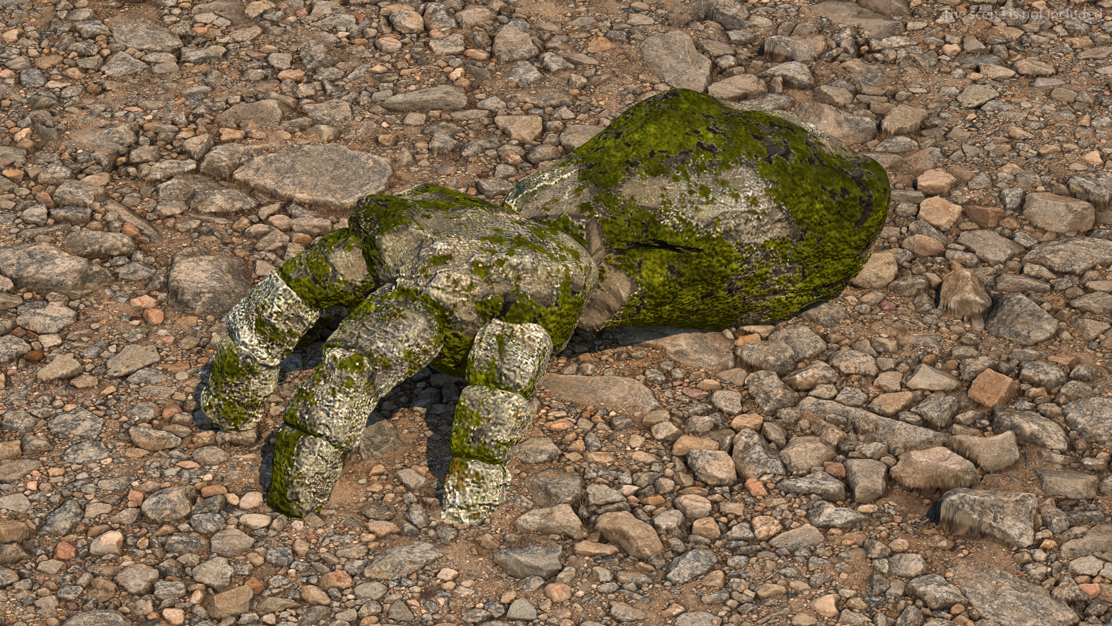 3D Stone Golem Hand