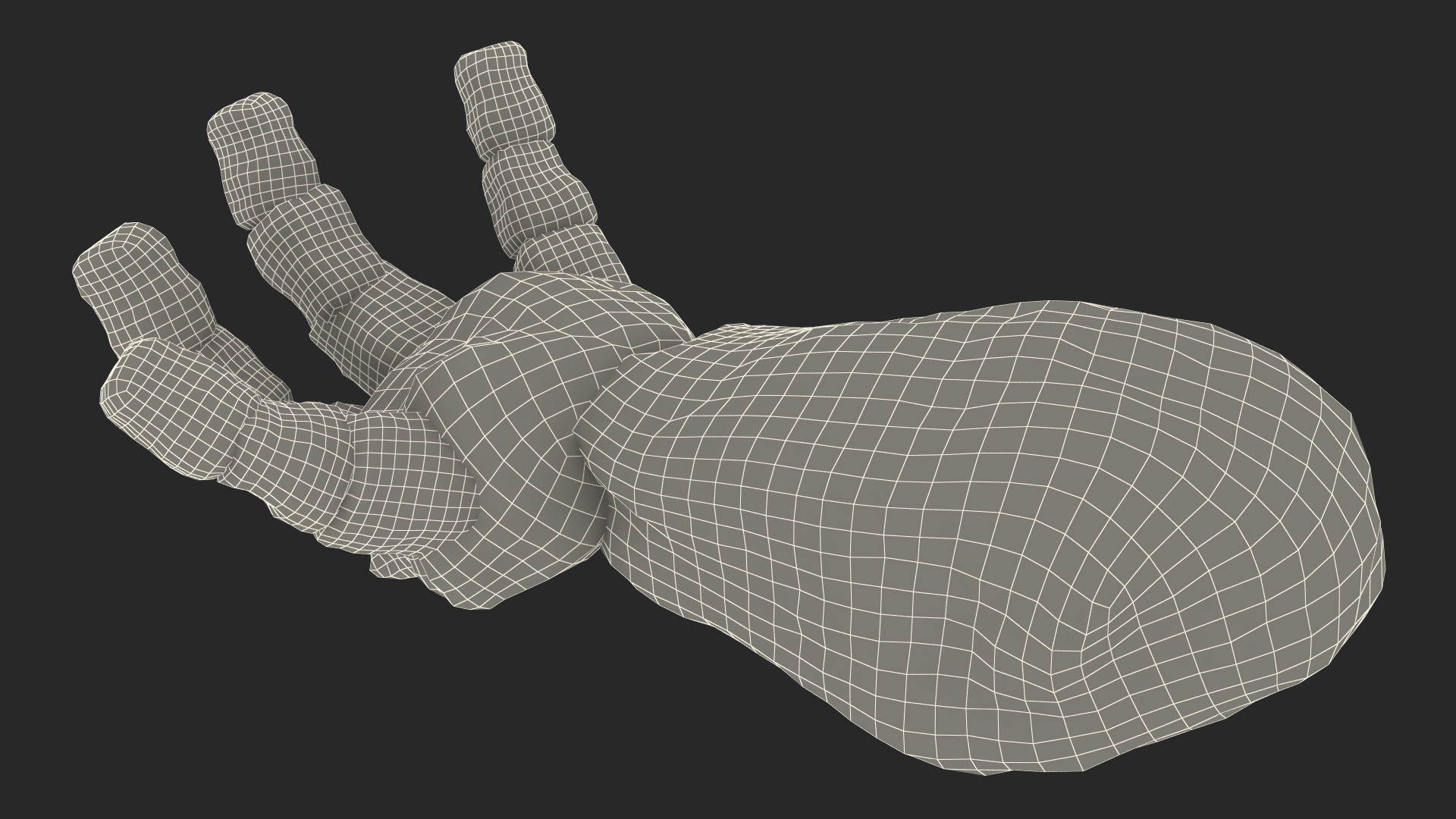 3D Stone Golem Hand