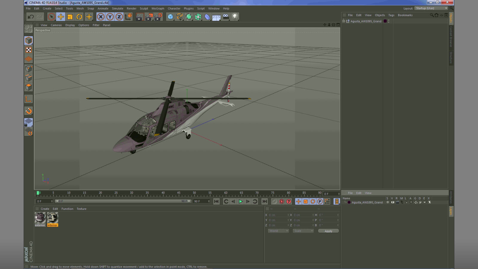 Agusta AW109S Grand 3D model