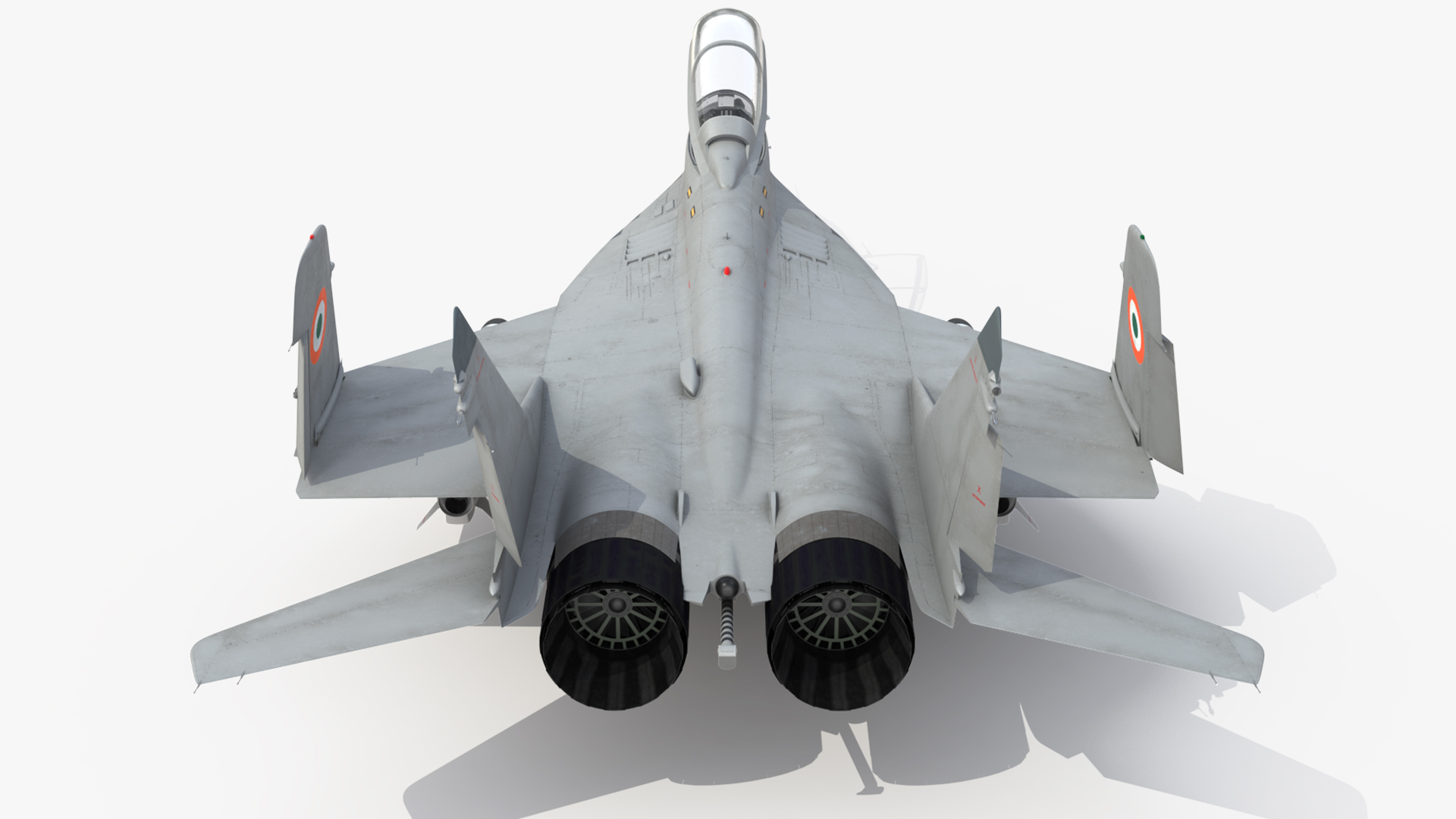 MiG 29 KUB Tandem Aircraft Indian with Armament Rigged 3D model