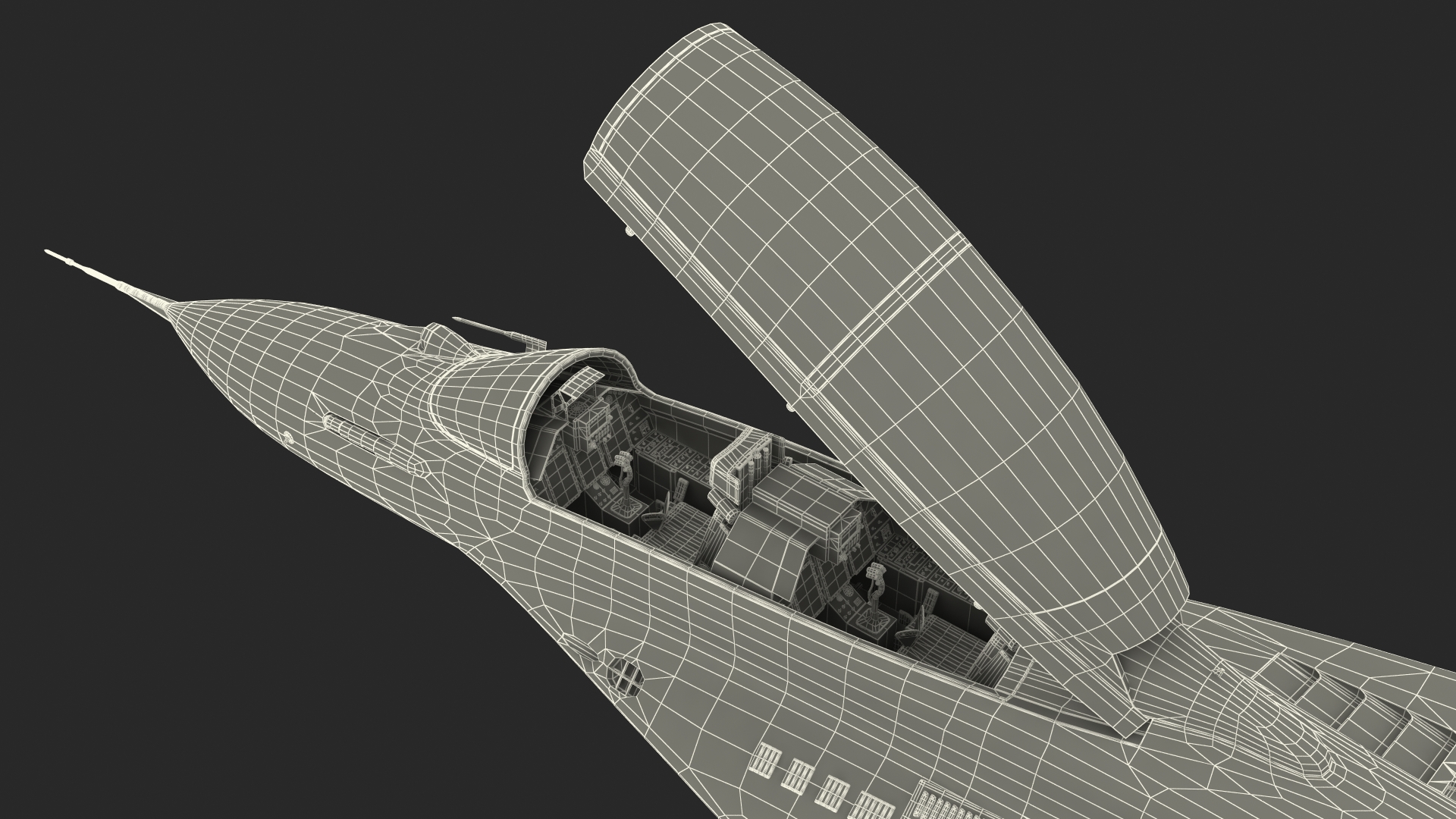 MiG 29 KUB Tandem Aircraft Indian with Armament Rigged 3D model