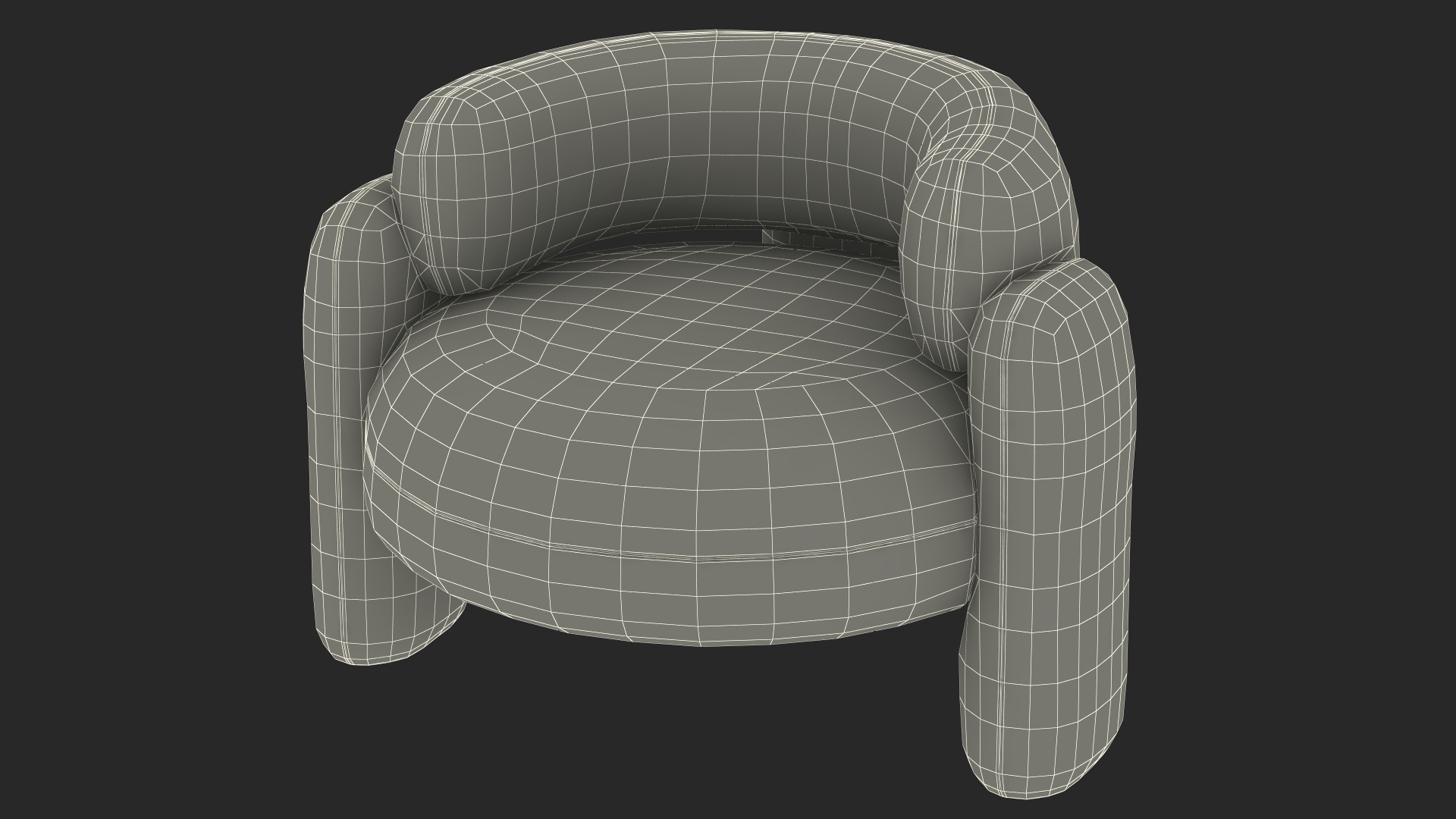 Royal Stranger Embrace Modern Armchair Beige 3D model