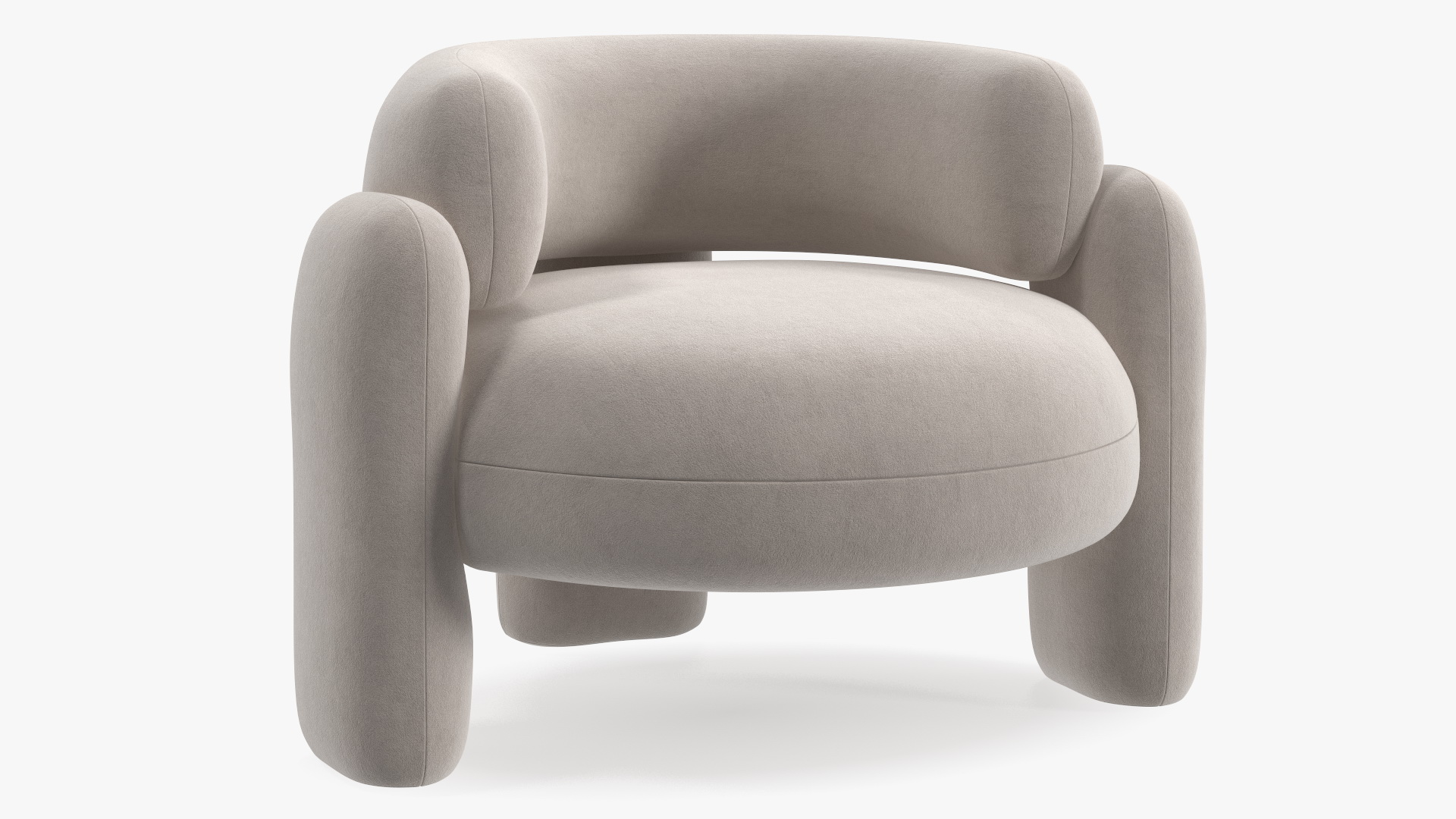 Royal Stranger Embrace Modern Armchair Beige 3D model