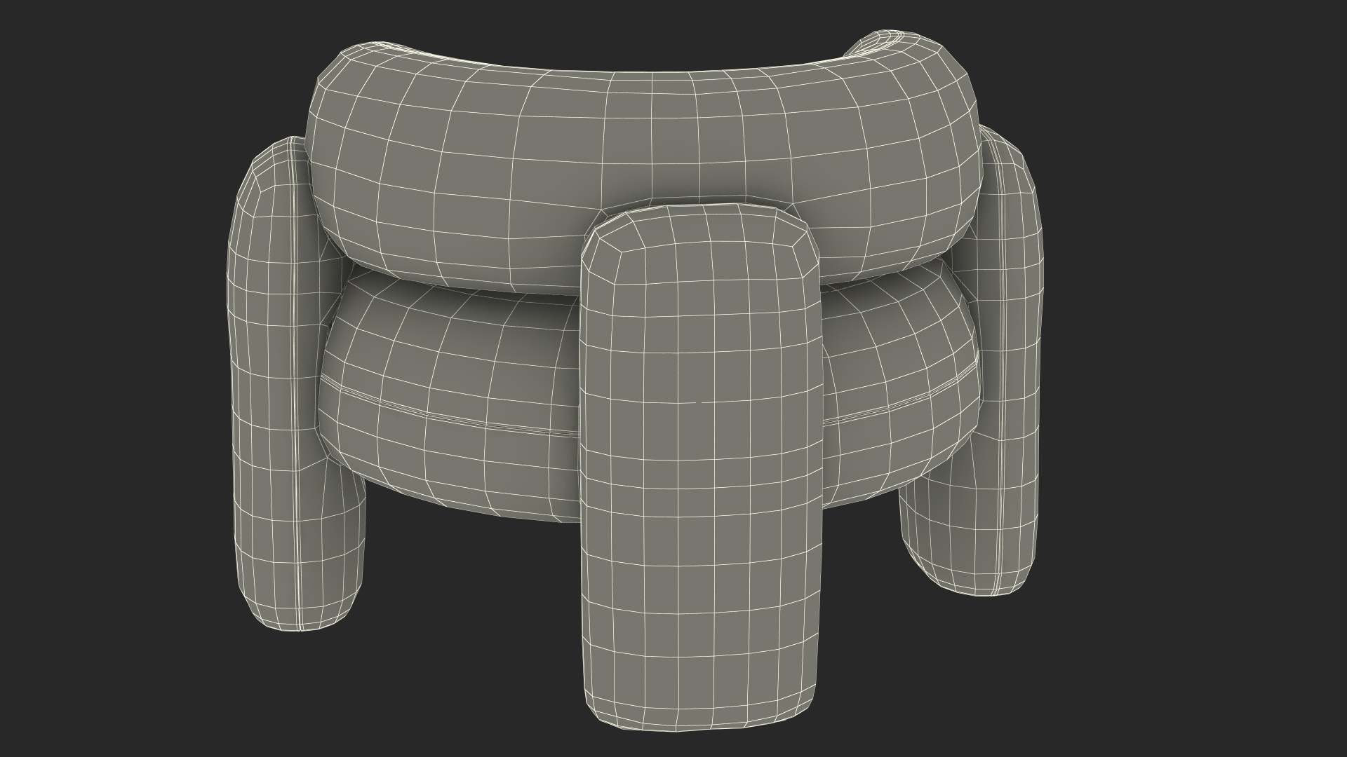 Royal Stranger Embrace Modern Armchair Beige 3D model