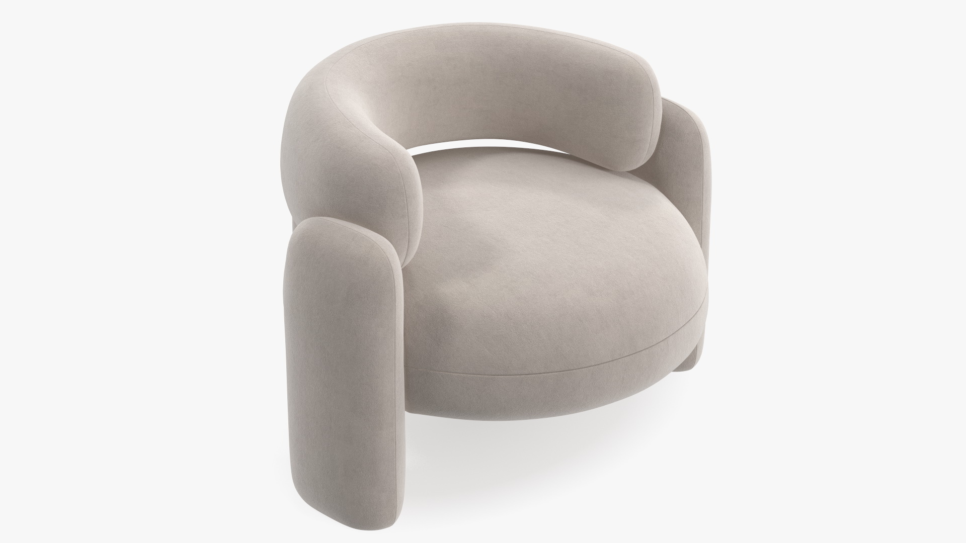 Royal Stranger Embrace Modern Armchair Beige 3D model