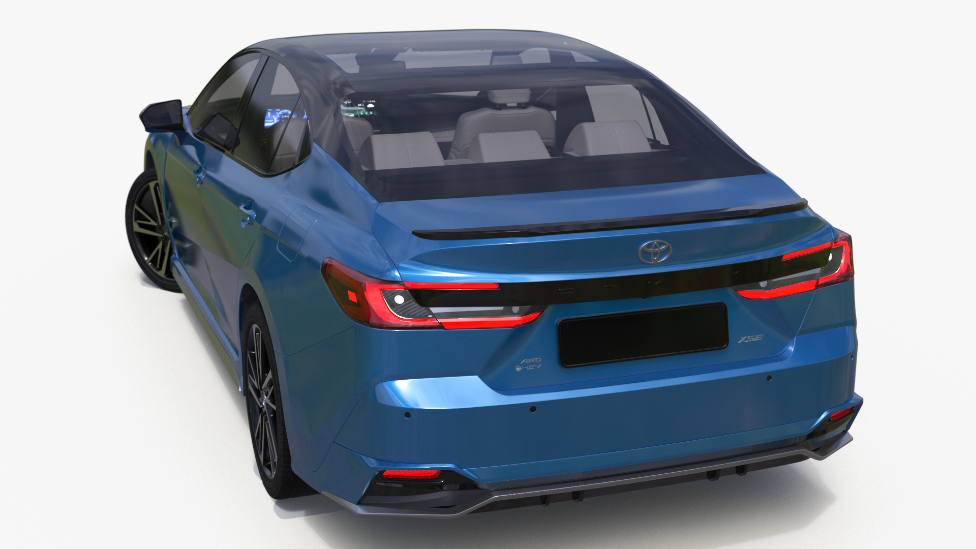 Camry 2025 Hybrid Ocean Gem Rigged 3D model