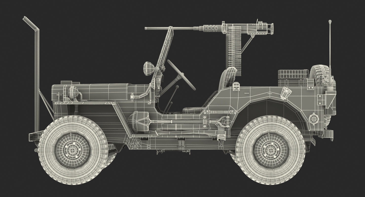 US Army Jeep Willys MB 3D